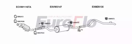 Система выпуска ОГ EuroFlo VWCRA25D 7011A01